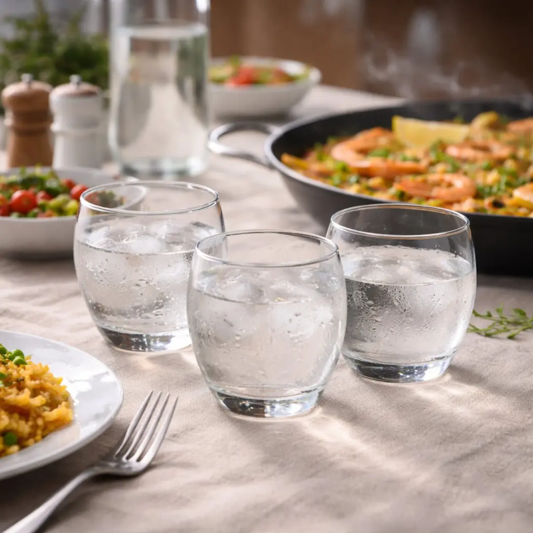 Alpina Waterglazen 350ml - 6 Stuks - Transparant