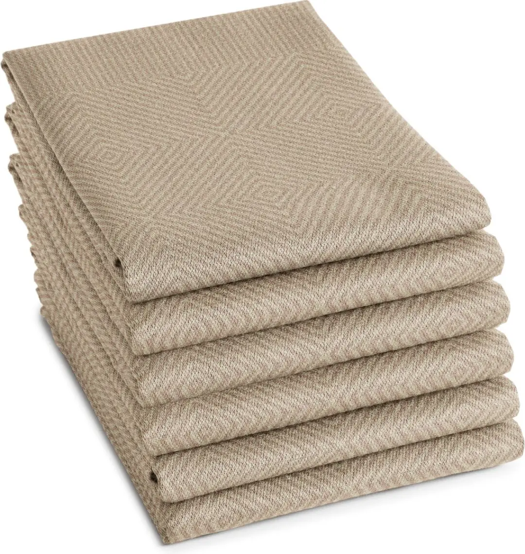 DDDDD Cisis Theedoeken 60x65cm - 6 Stuks - Amandel