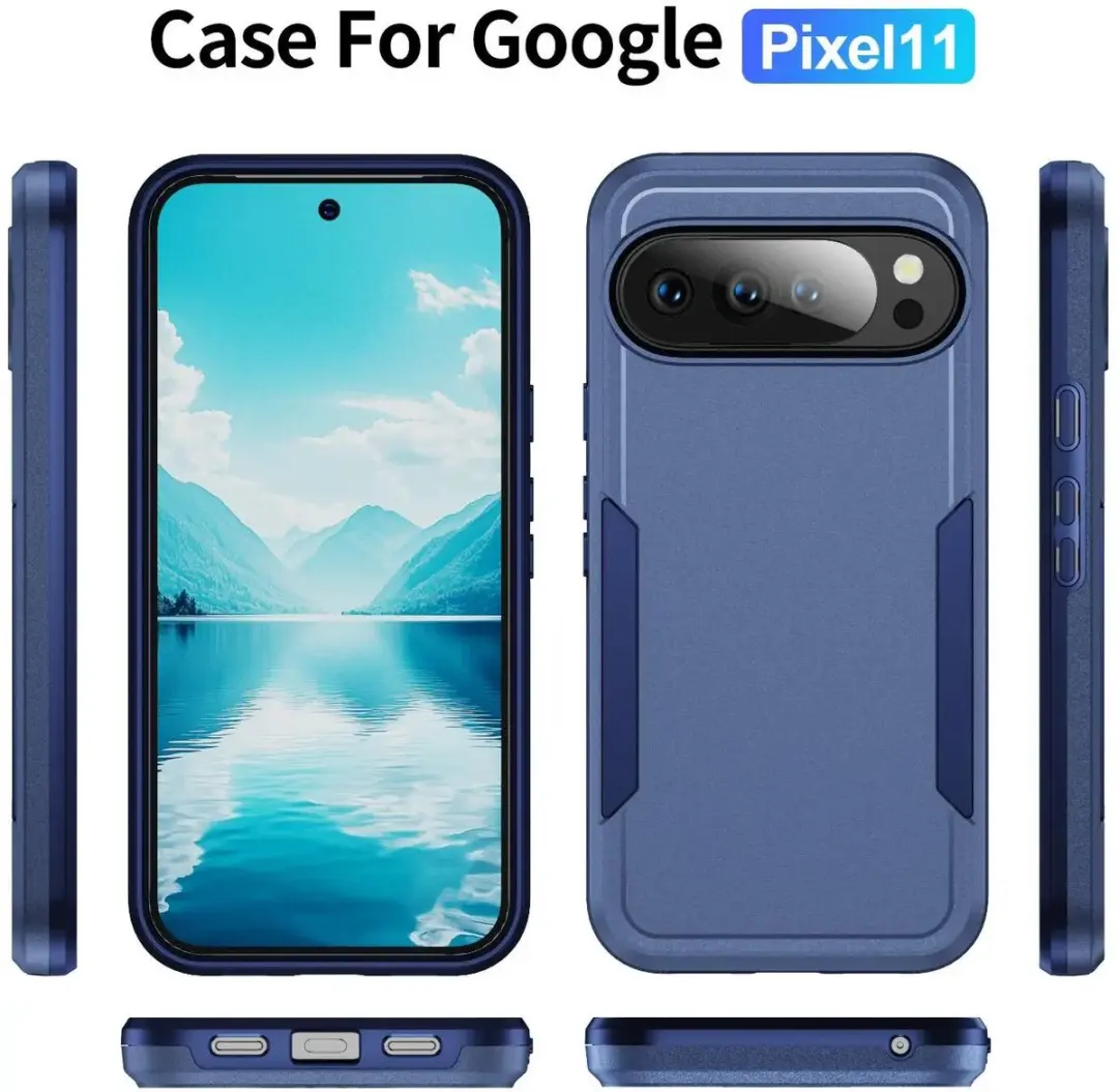Selected Back Cover Google Pixel 11/11 Pro Blauw - Rugged Hoesje