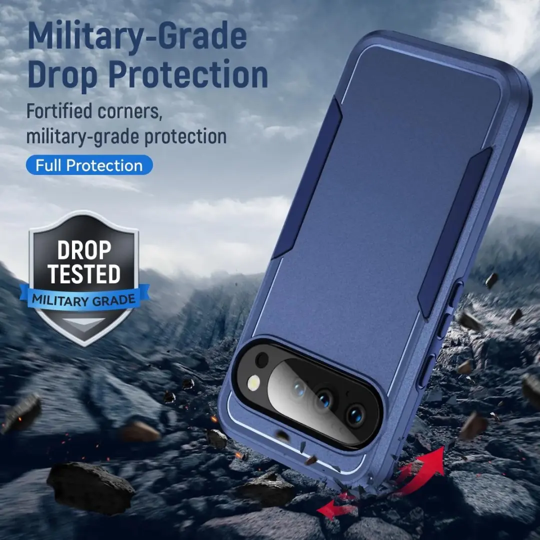 Selected Back Cover Google Pixel 11/11 Pro Blauw - Rugged Hoesje