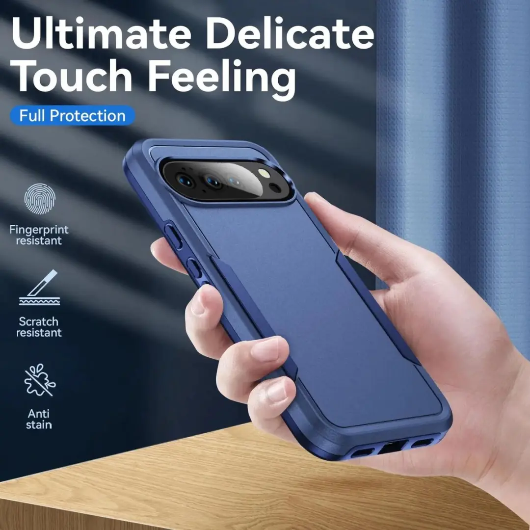 Selected Back Cover Google Pixel 11/11 Pro Blauw - Rugged Hoesje