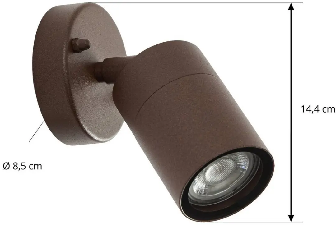 PRIOS Wandlamp Buiten 1 Lichtpunt GU10