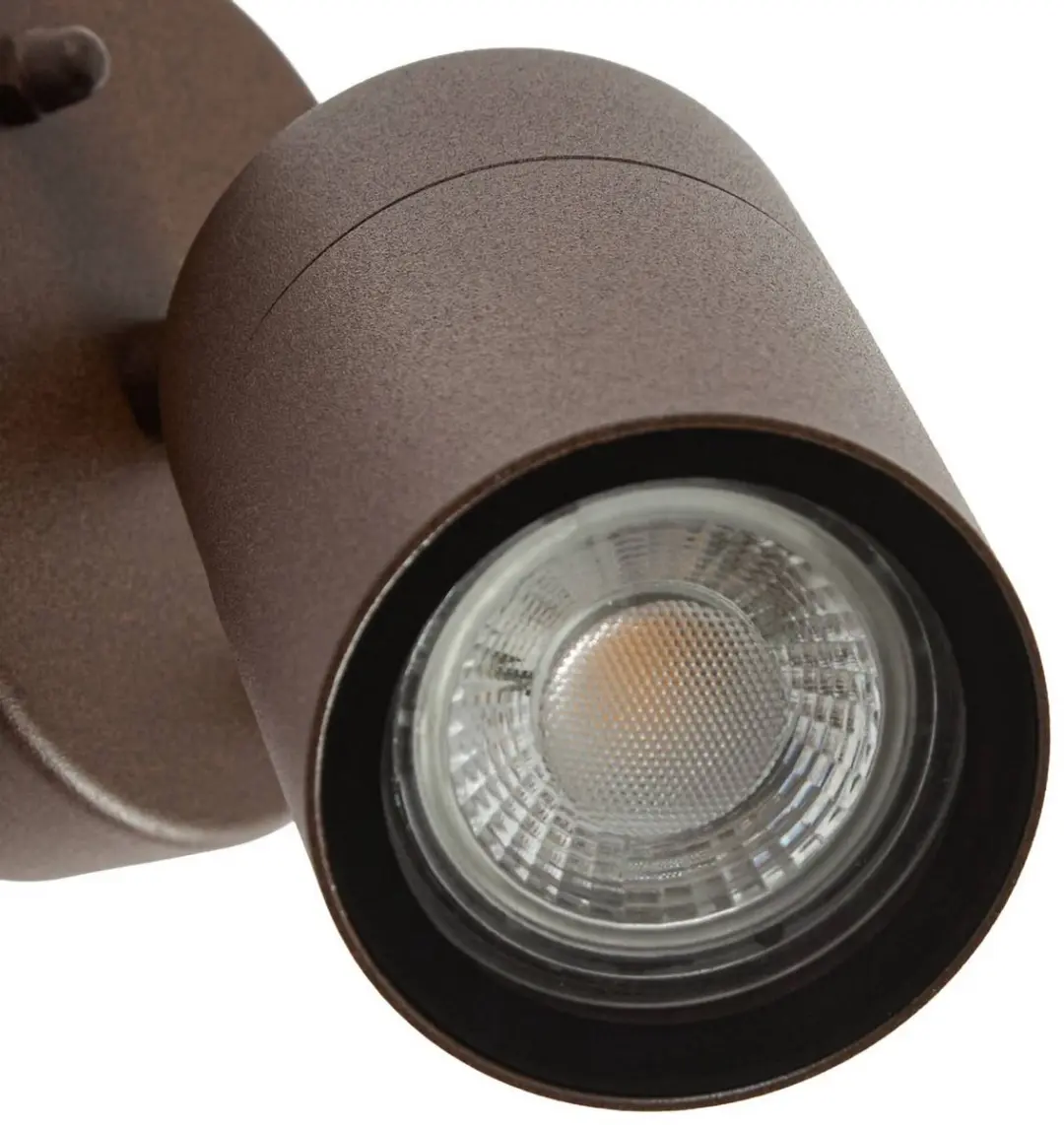 PRIOS Wandlamp Buiten 1 Lichtpunt GU10 - Roest