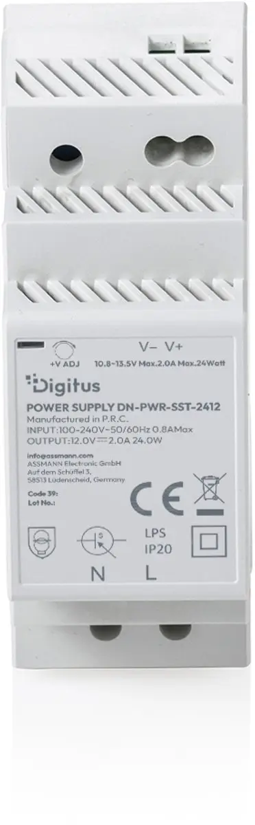 Digitus DN-PWR-SST-2412 DIN-rail Netvoeding 12V 2A