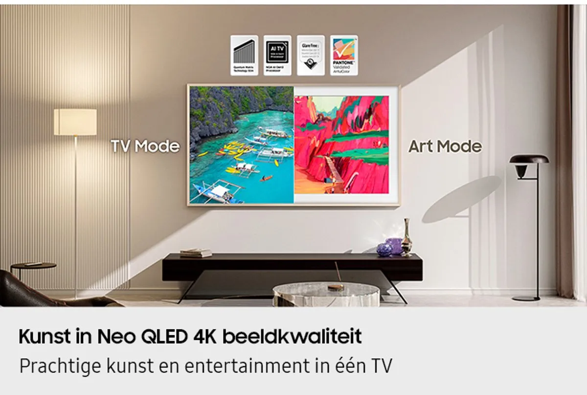 Samsung The Frame PRO QE65LS03FWUXXH 65 Inch - 4K Neo QLED - Zwart