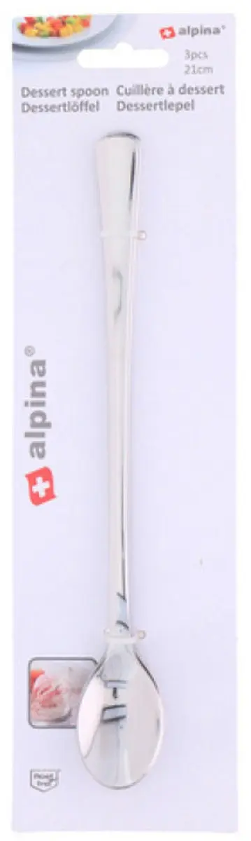 Alpina Dessert Lepel - Set van 3 - Zilver