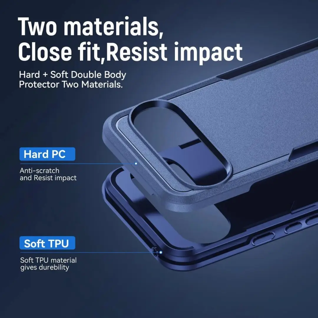 Selected Back Cover Google Pixel 11 Pro XL Blauw - Rugged Hoesje
