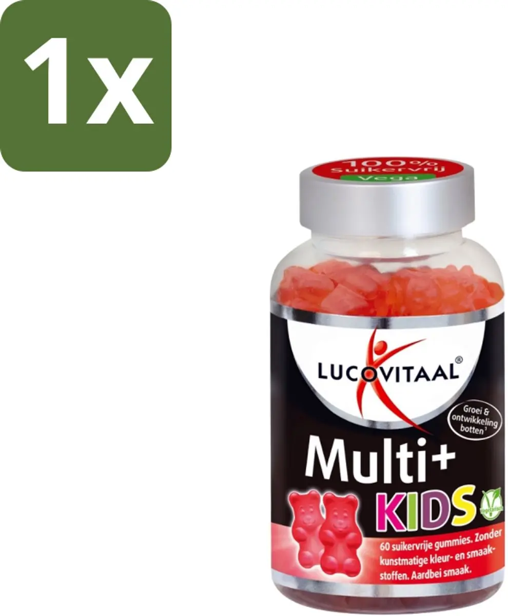 Lucovitaal Multi+ Kids Aardbei Gummies 60 Stuks
