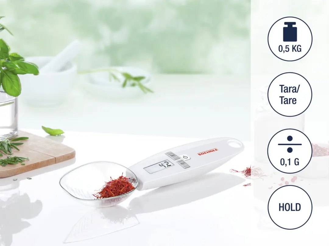 Soehnle Cooking Star 66220 Lepelweegschaal - 500g - Wit - afbeelding 6 van 6