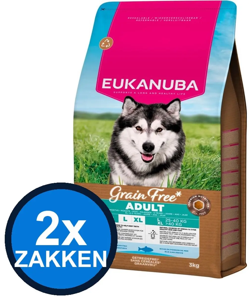 Eukanuba Adult Grain Free Large Vis Hondenvoer Droogvoer