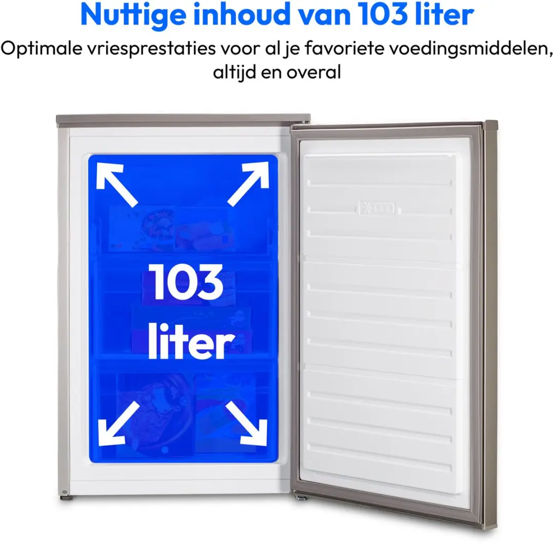 Medion MD37370 Vriezer 103L - Zilver