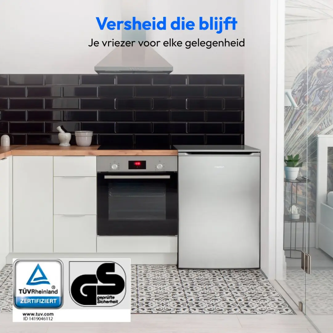 Medion MD37370 Vriezer 103L - Zilver