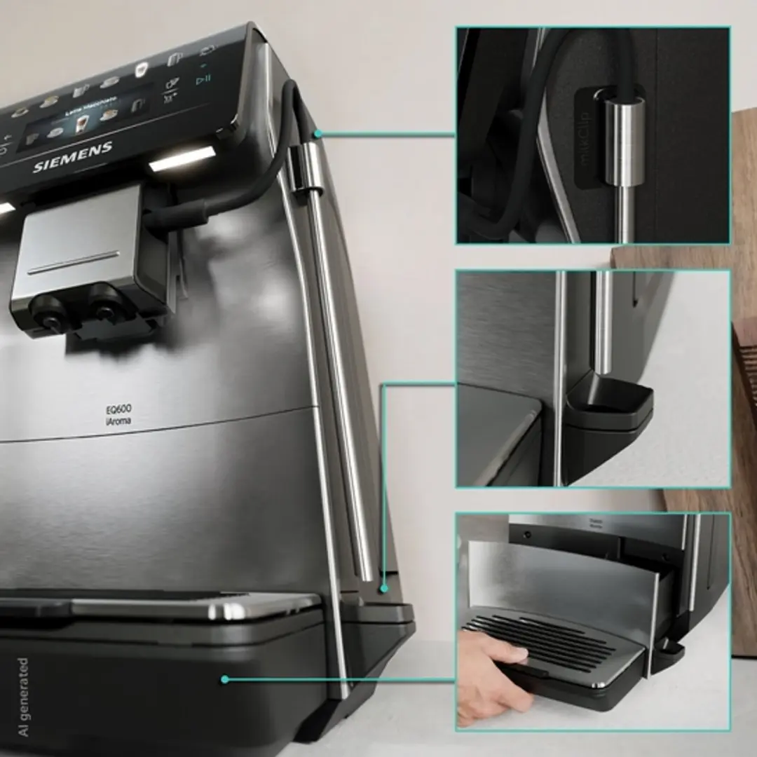 Siemens EQ600 TP605ET3 Espresso Volautomaat - RVS