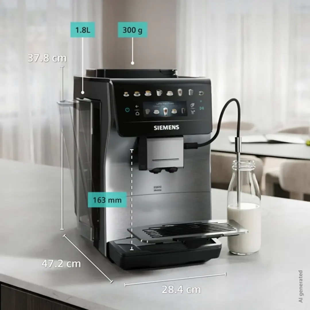 Siemens EQ600 TP605ET3 Espresso Volautomaat - RVS