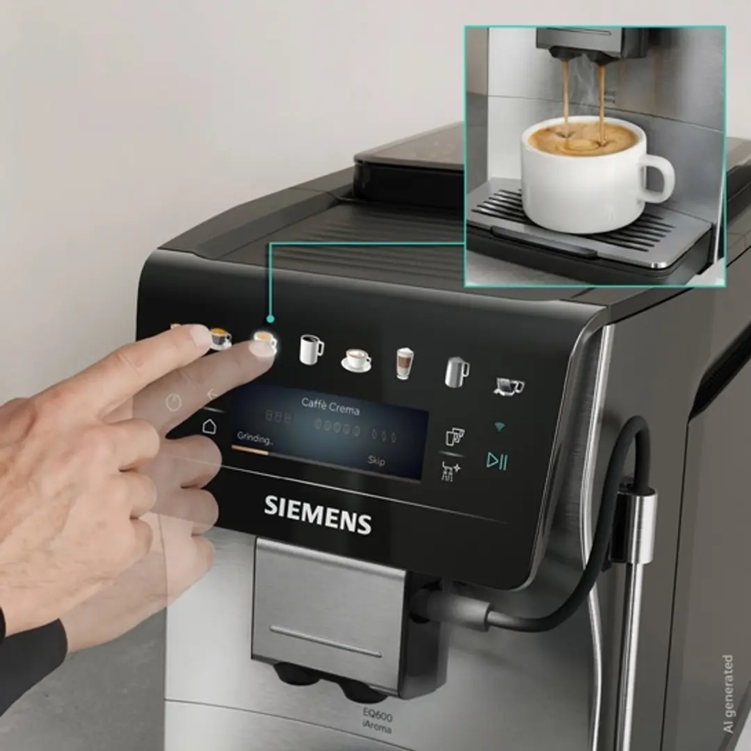 Siemens EQ600 TP605ET3 Espresso Volautomaat - RVS