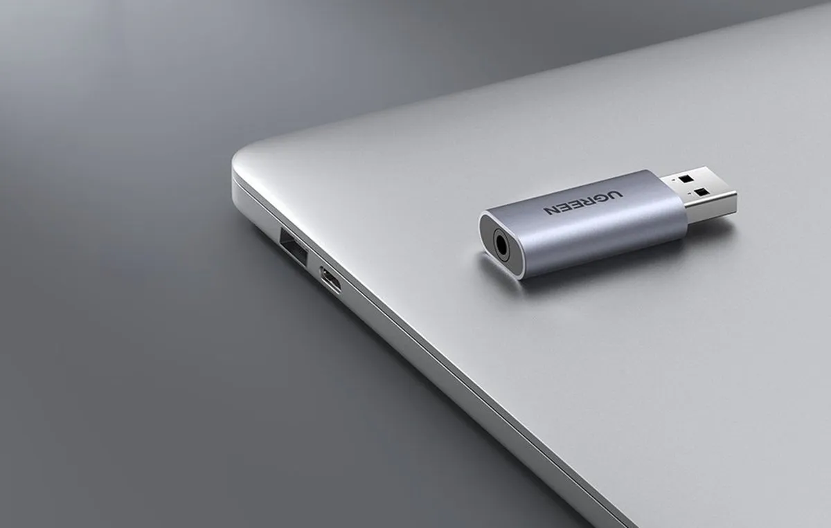 UGREEN Externe Geluidskaart 80864 - USB-A 2.0 - Grijs