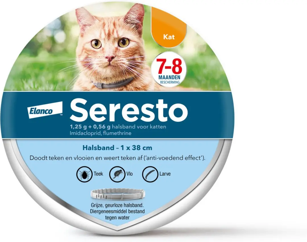 Seresto Teken- en Vlooienband Kat 38cm
