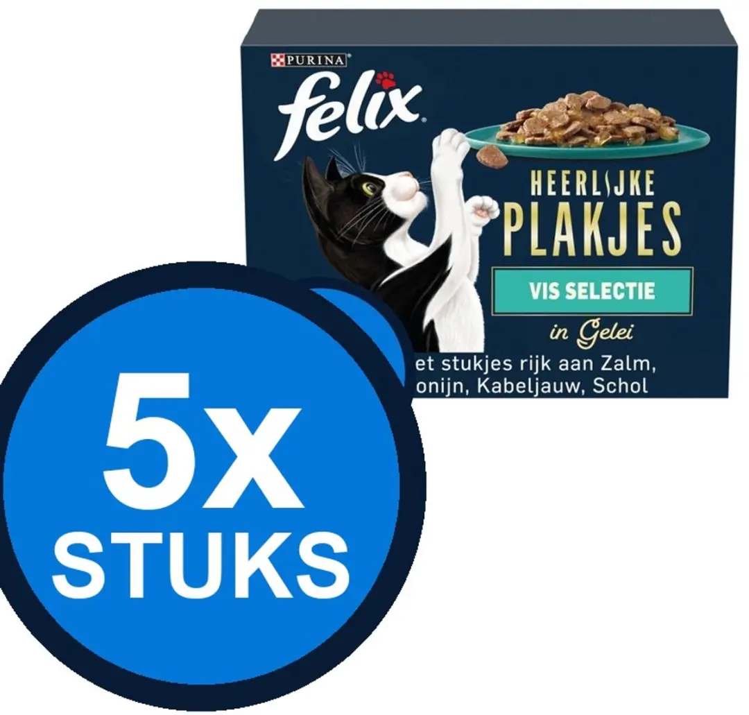 Felix Heerlijke Plakjes In Gelei Vis Selectie