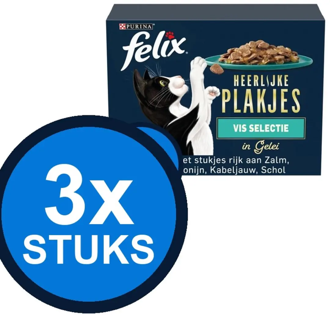 Felix Heerlijke Plakjes In Gelei Vis Selectie