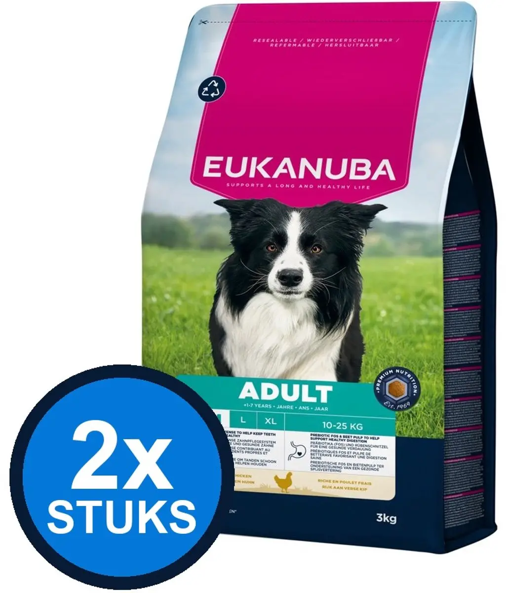 Eukanuba Adult Medium Kip Droogvoer