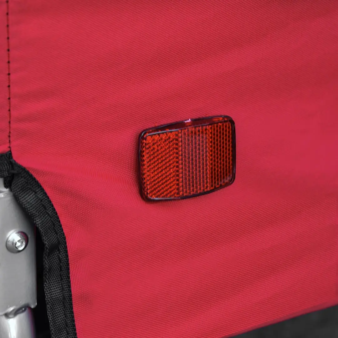 Pawhut Hondenkar met Universele Koppeling - 20 kg - Rood