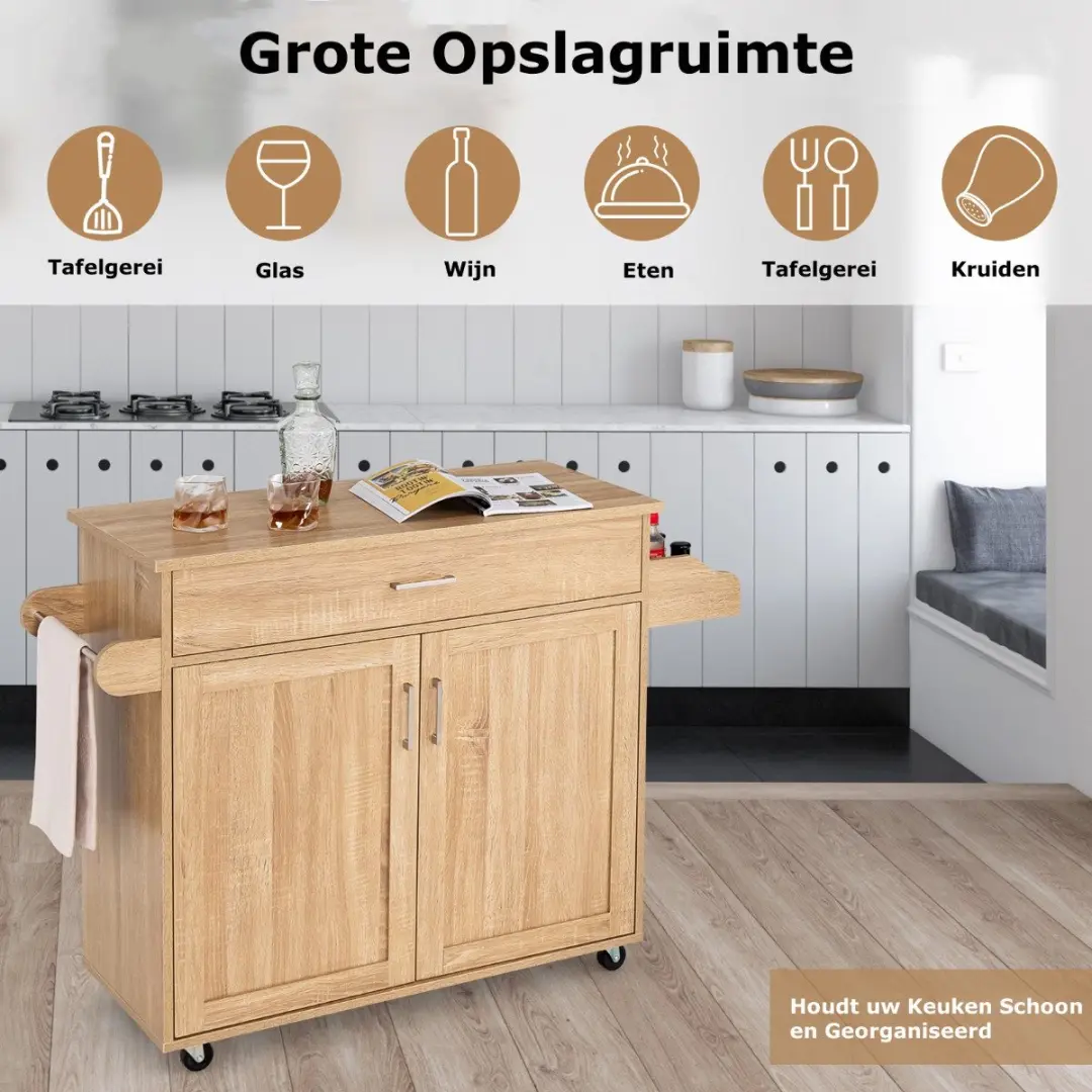 Songmics Commode met 4 Stoffen Laden - 40 kg