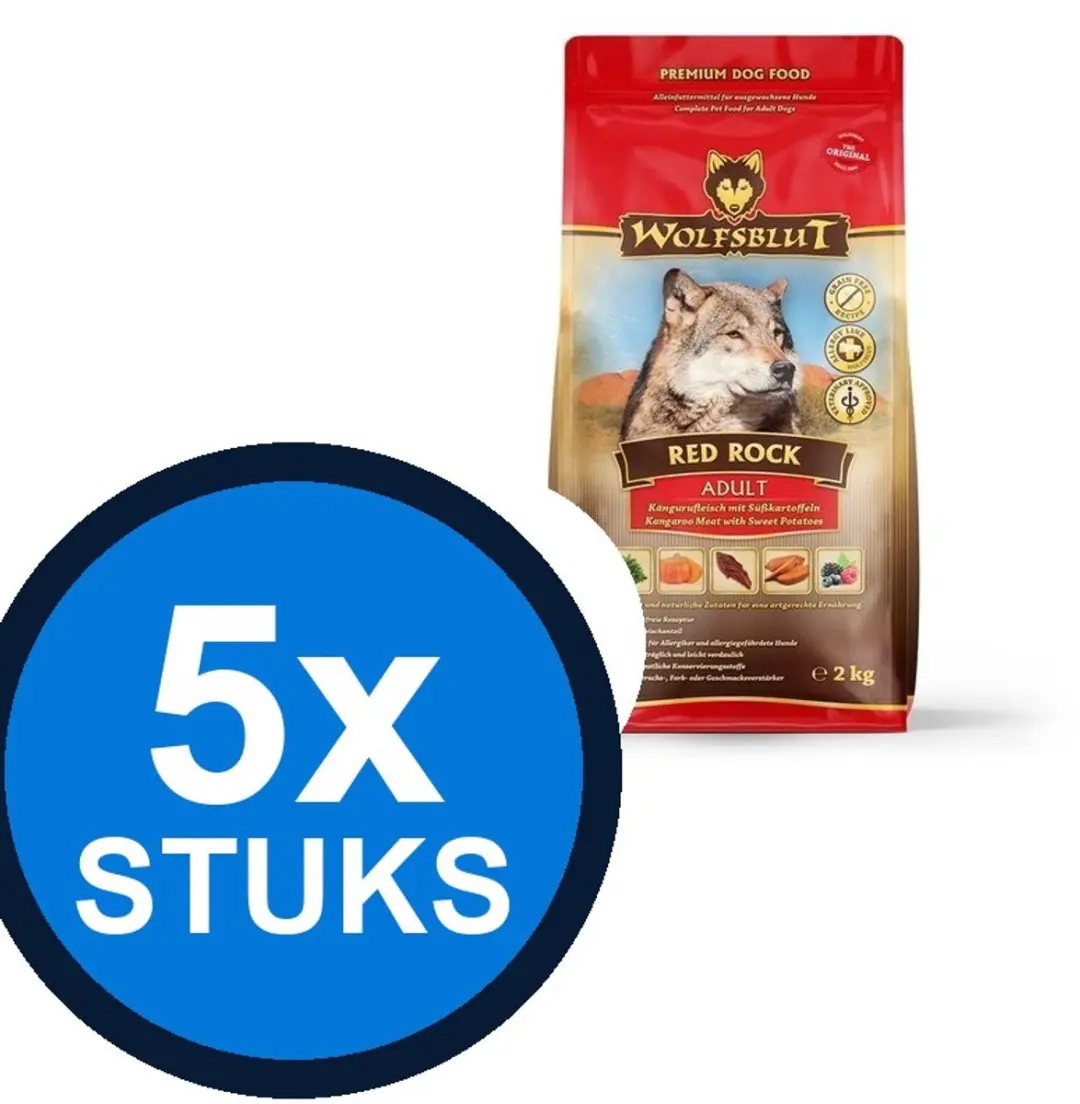 Wolfsblut Adult Red Rock Droogvoer Hondenvoer