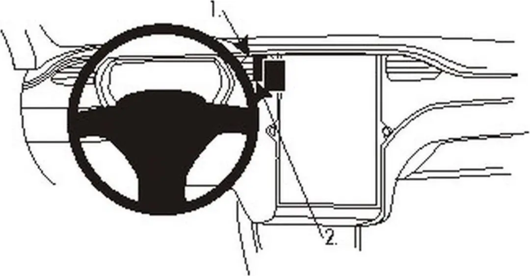Brodit ProClip 854921 Tesla Center Mount - Zwart