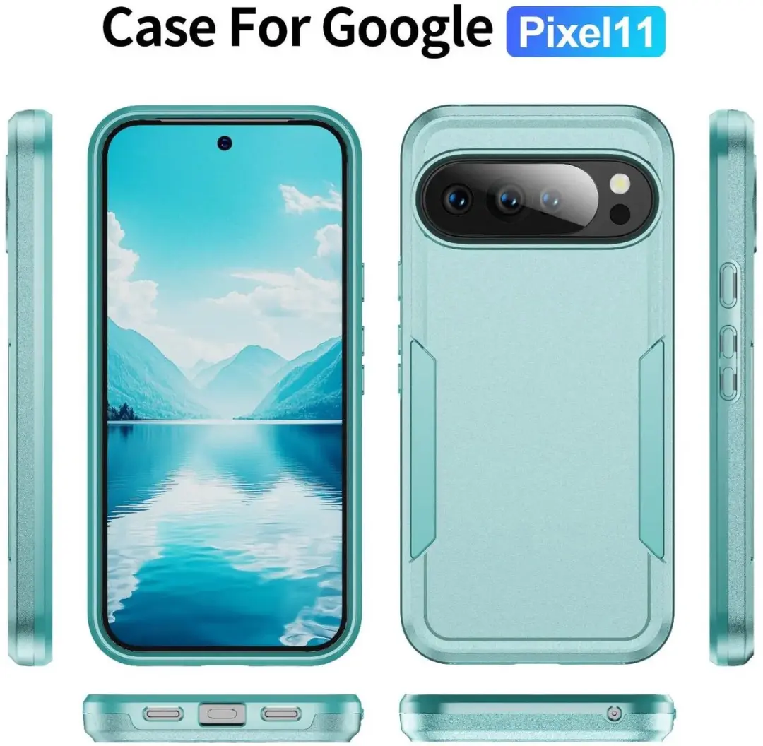 Selected Back Cover Rugged Hoesje Google Pixel 11/11 Pro - Groen