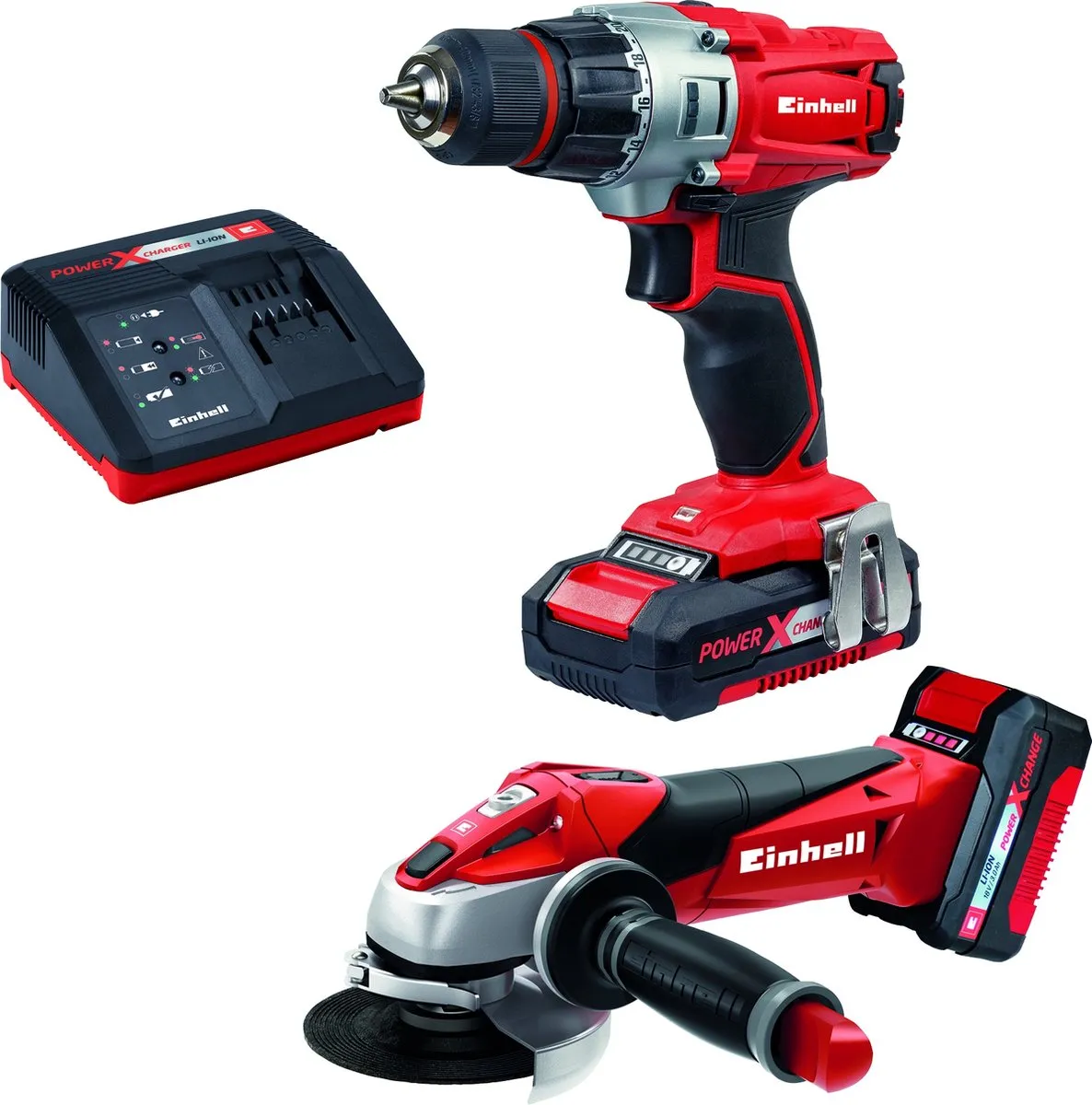 Einhell TE-TK 18 Li Power X-Change Accu Boor-/Schroefmachine & Haakse Slijper