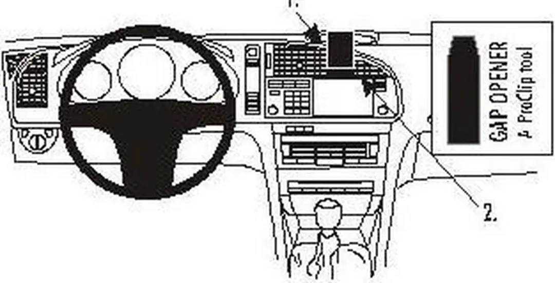 Brodit ProClip Saab 9-3 2003-2006 Hoog