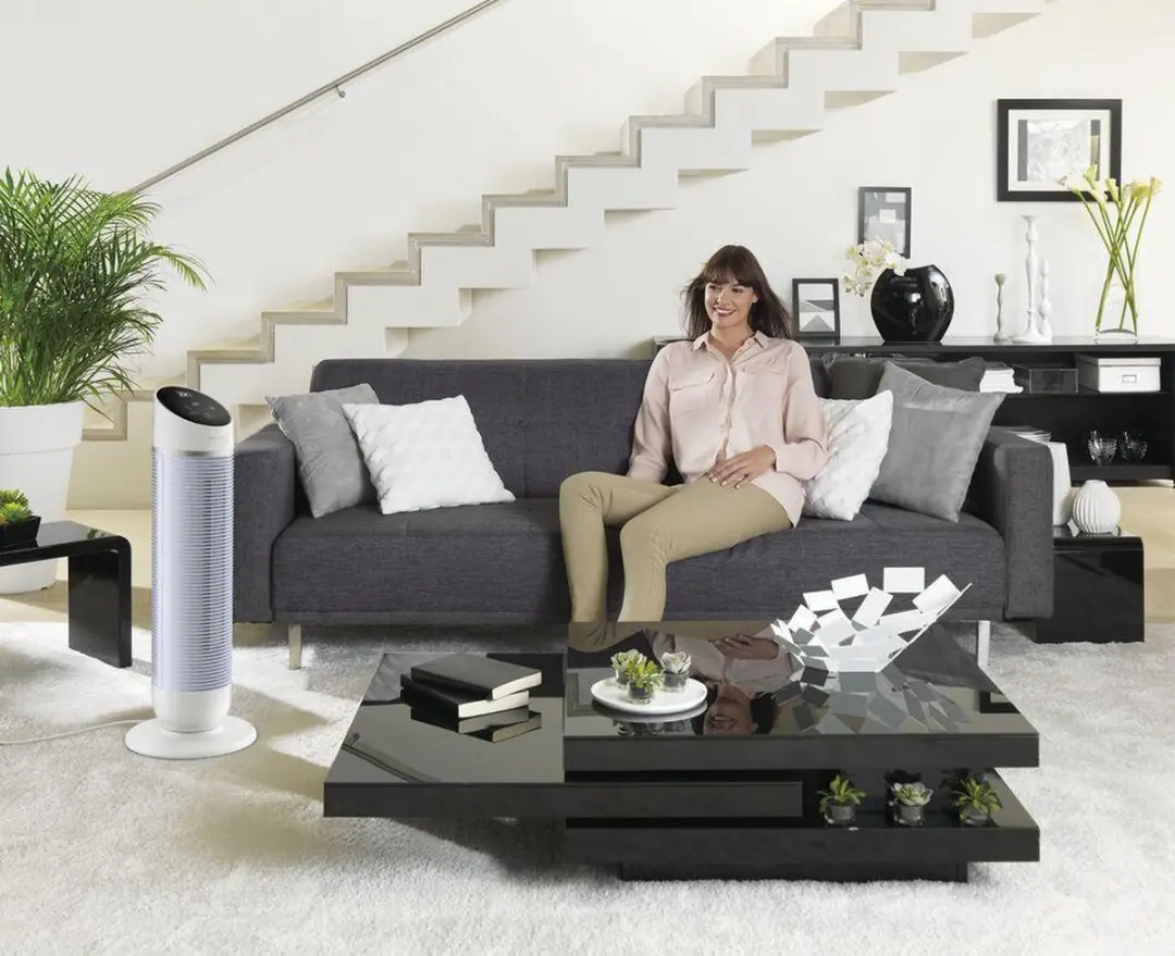 Rowenta Silent Comfort Tower HQ8120 Ventilator 2400W - 3-in-1 Verwarming/Verkoeling - afbeelding 6 van 6