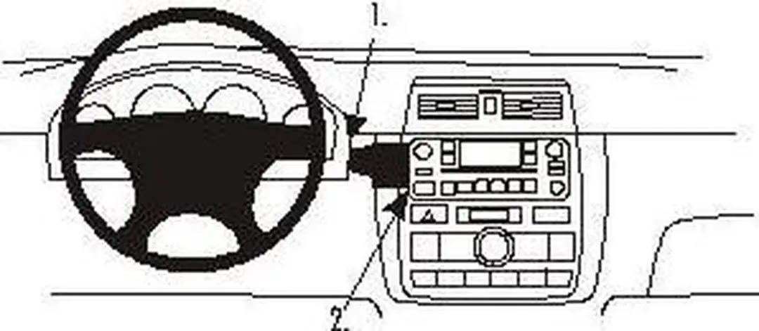 Brodit ProClip 852954 Toyota Center Mount - Zwart