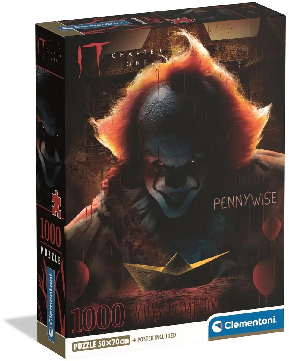 Clementoni Pennywise Horror Puzzel 1000 Stuks