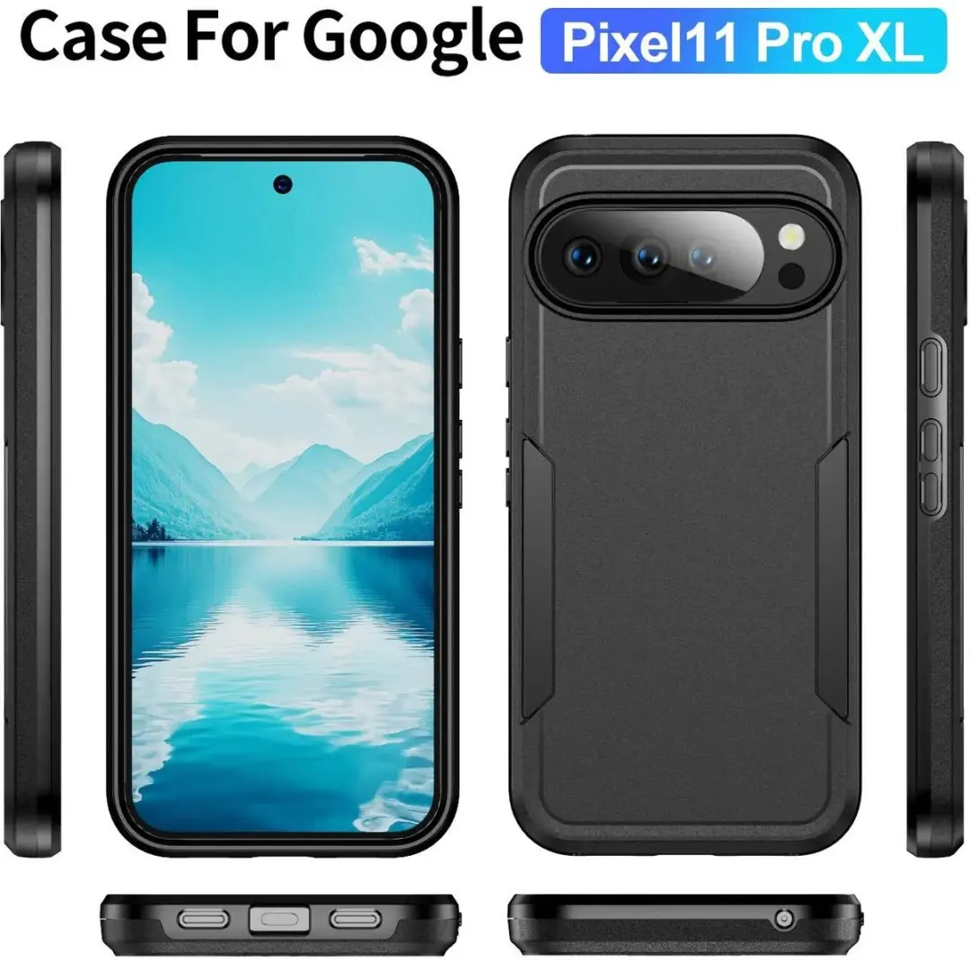 Selected Back Cover Google Pixel 11 Pro XL Rugged Hoesje - Zwart