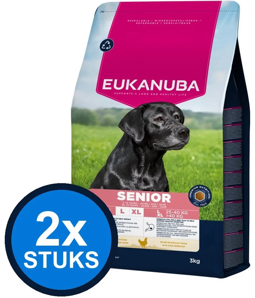 Eukanuba Senior Large Kip Droogvoer 3kg