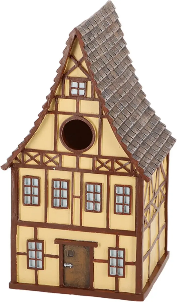 Esschert Design Vogelnestje Lichtgeel 13,5x13x24,5cm