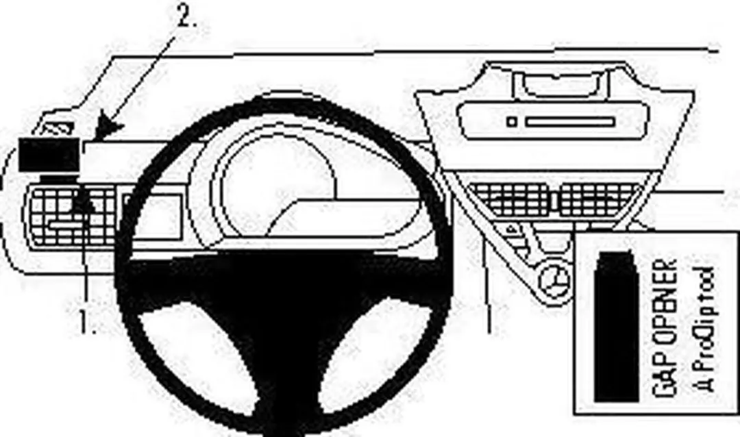Brodit ProClip Toyota iQ 2009-2019 Linkerhouder