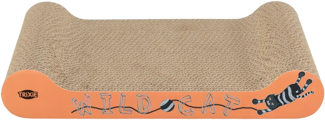 Trixie Krabkarton Catnip - 41x24x7cm - Blauw/Oranje - afbeelding 6 van 6