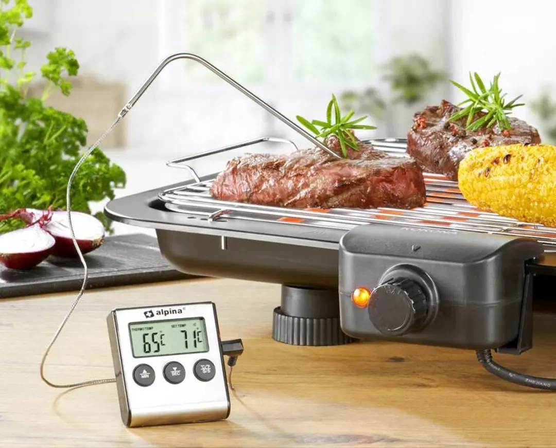 Alpina Thermometer met Timer - Wit