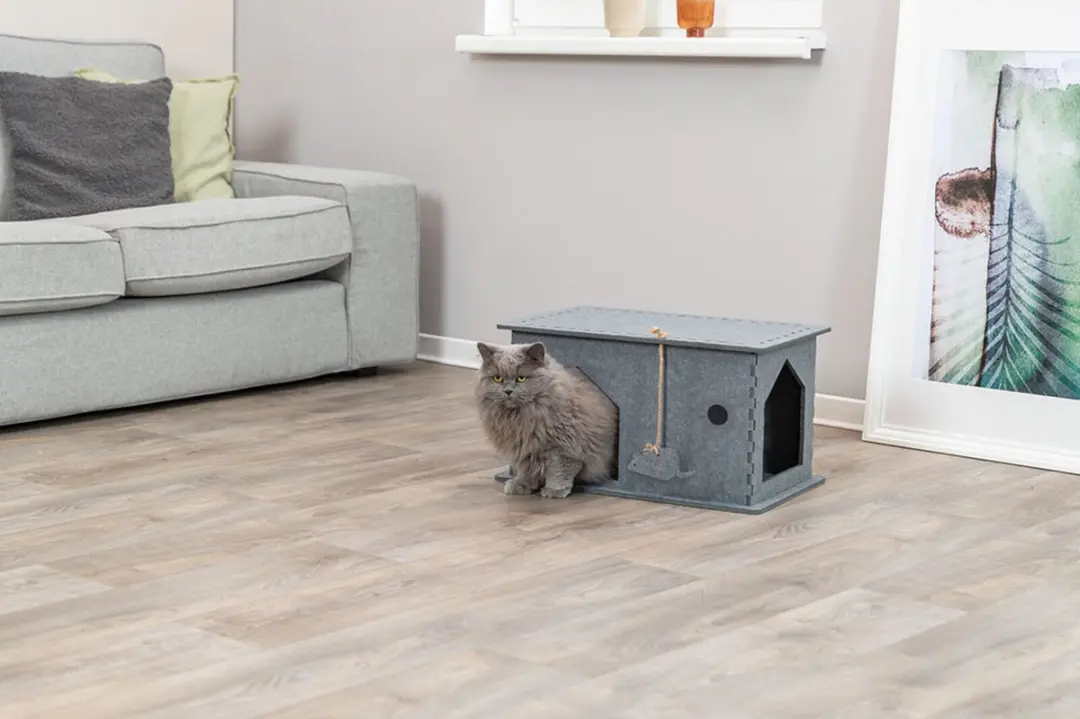 Trixie Kattenmand Huis Lene Vilt - 54x30x35cm Grijs