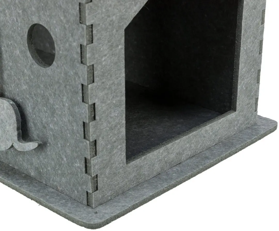 Trixie Kattenmand Huis Lene Vilt - 54x30x35cm Grijs
