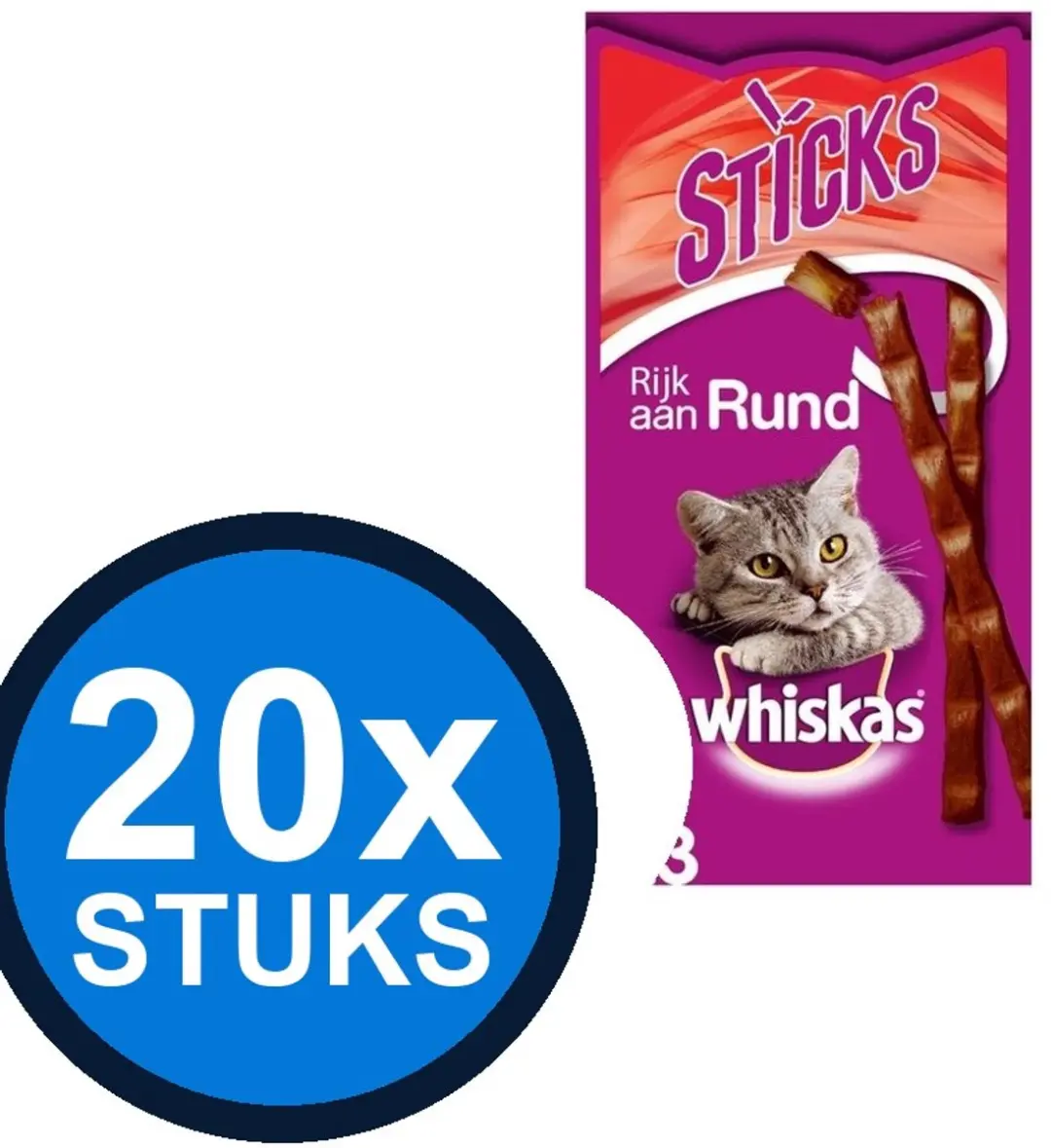 Whiskas Catsticks Rund 18g