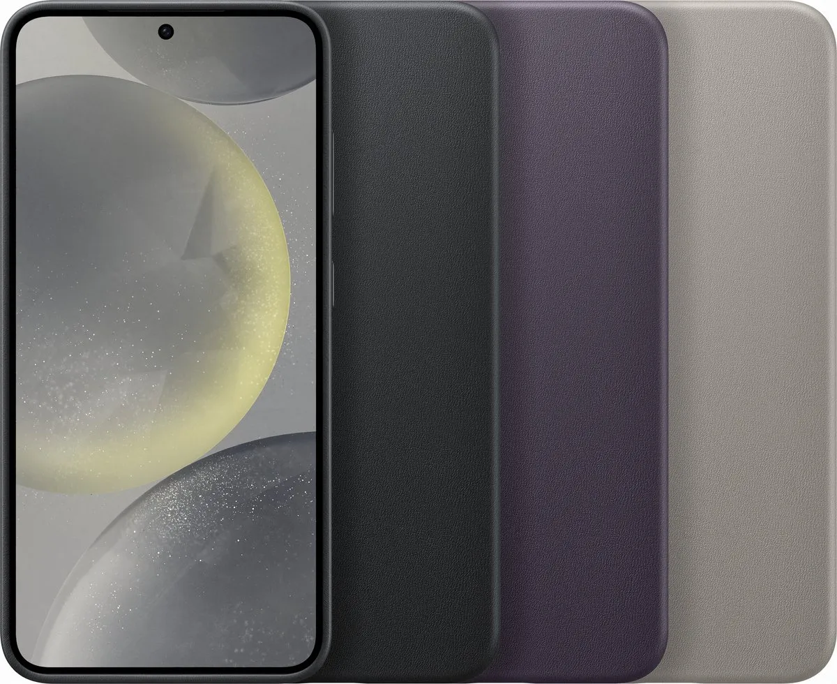 Samsung Galaxy S24 Vegan Leather Hoesje Dark Violet GP-FPS921HCAVW