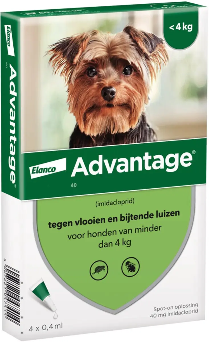 Advantage Anti Vlooiendruppels 2x4 Pipetten