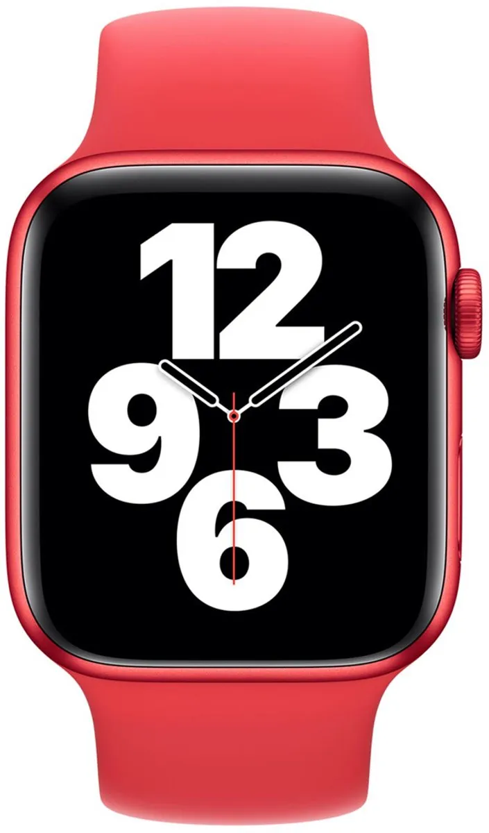 Apple Siliconen Solobandje Apple Watch - 44/45/46/49mm - Rood