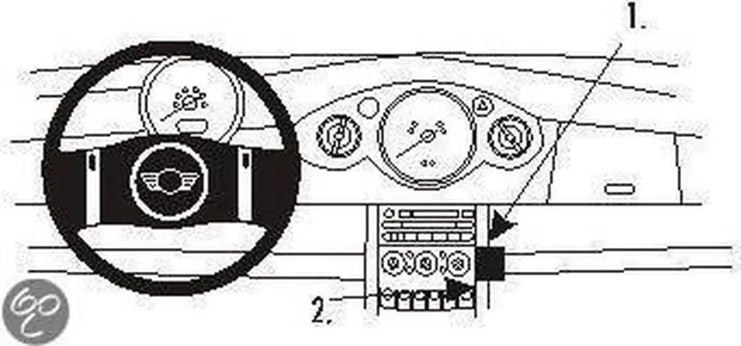 Brodit ProClip 853013 Mini Cooper 2001-2007 Houder - Zwart
