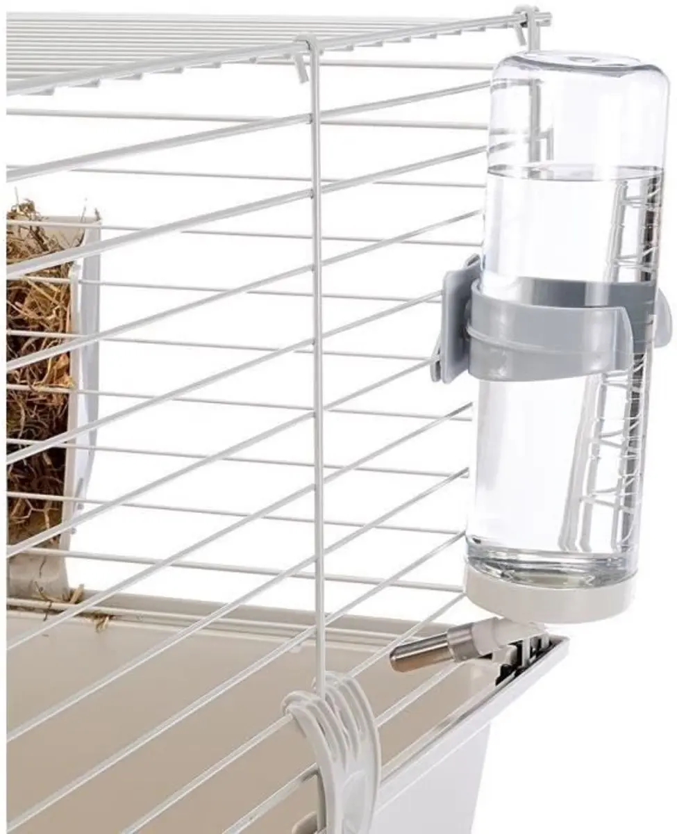 Ferplast Cavie 80 Cavia- en Konijnenkooi 77x48x42cm - Grijs/Zwart