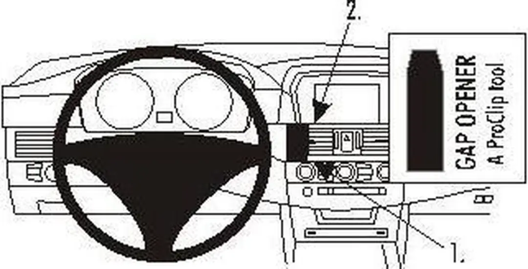Brodit Proclip Center Mount BMW 5-serie E60 04-