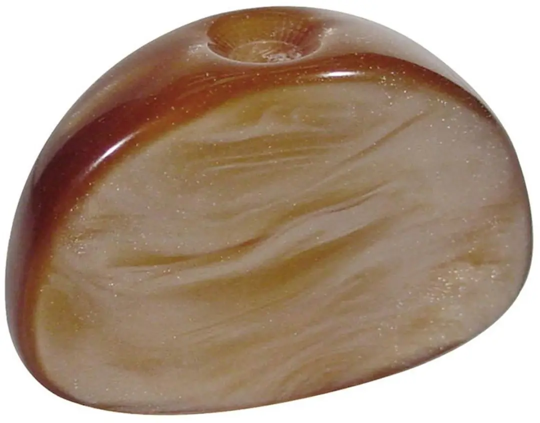 Boston Mechaniekknoppen Parelmoer Amber 23x16mm